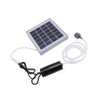 Ejoyous Solar Pond Oxygenator, 10W Solar Oxygen Pump with USB Interface, Monocrystalline Silicon ABS Low Noise Portable Air Pump for Outdoor Fish Tank Aquarium Pond (Gray)