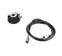 Ejoyous Speedometer Gear, 12mm Speedometer Drive Gear with Cable PC Aluminum Alloy Direct Replacement 100cm Cable for GY6 Scooter Riders Daily Repair