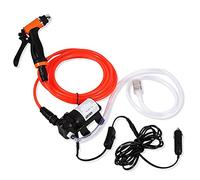 Ejoyous Spray Gun Washing Kit, Multifunction Car Washer Device Car Machine High Pressure Car Washing Pump 12V 130PSI for Car for Window