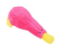 Ejoyous Squeaky Plush Dog Toys, Colorful, Bite Resistant Interactive Fun Duck Toy for Dogs with Soft Material, Gentle on Teeth, Easy to Carry and Store, Reduce Boredom with Playing, (Red)