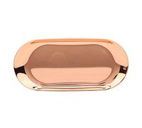 Ejoyous Stainless Steel Decorative Tray, Large Storage Candle Tool Tray, Serving Vanity Tray Small Platter for Aromatherapy Candle Tools, Dried Fruits, 23 X 9.5cm (Large rose gold)