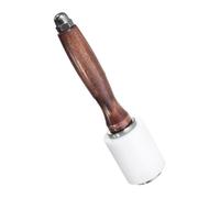 Ejoyous Straight Head Mallet Wood Handle with Solid Nylon Wood Sculpting Hammer, DIY Leather Punch Hammer Leather Wood Crafting Carving Wood Nylon Hammer for Leather Wood Art Carving Process