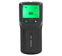 Ejoyous Stud Finder Wall Scanner, 5 in 1 Electronic Stud Detector with LCD Display and Audio Alarm, for AC Wires Metal Wood Beams Pipes Joists in Walls Floors Ceilings (Black)