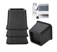 Ejoyous Sturdy Furniture Riser, 4 Pieces 5 Inch (12 * 12 * 10cm) Large High Table Bed Chair Sofa Riser Feet Lift Set, Under Bed Storage Heavy Duty Furniture Risers, Stable Riser Feet Lift Set, Black