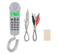 Ejoyous Telephone Line Tester Wired,Line Man Butt Test Connector Cable Tool (Gray)