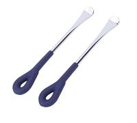 Ejoyous Tire Spoon Tool, Heavy Duty Carbon Steel Tire Iron Set, 2pcs 10in Spoon Levers for Motorcycle Changing, Smooth Rim Protection, Grip Handle for Garage Roadside Use