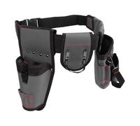 Ejoyous Tool Pouch with Belt Clamp/Holder, Adjustable Oxford Waist Tool Pouch for Electricians and Carpenters, Multi-Pocket Storage for