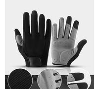 Ejoyous Touchscreen Bike Gloves SBR Cycling Gloves with Silicone Grip Padded Palm Breathable Fingerless Design for Men Women Road Mountain Bike Commuting (XL)