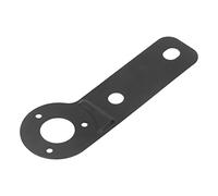 Ejoyous Trailer Wire Connector 7 Pin Socket Mount Plate Bracket Steel Material Black Fit for Trailers with Multiple Holes for 16mm 19mm Tow Ball Connections