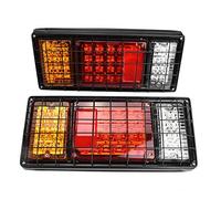 Ejoyous Universal LED Tail Revers Light, 2PCS 12V 40LEDs Vehicle Tail Brake Light with Steel Net Cover for Trailer Truck Boat