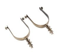Ejoyous Vintage Style Western Spurs Antiqu Brass Design Zinc Alloy Gear for Men