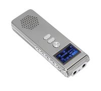Ejoyous Voice Recorder, 300mAh Battery Digital Recorder Dual Microphone 192kbps Bit Rate Easy Operation MP3 WAV for Office (32G)