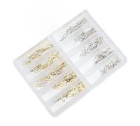 Ejoyous Watch Hands Replacement, Metal Watch Hands Set for 2035 PC21 SL68 Quartz Movement, with 100 Sets per Box (Luminous Gold) (Rose Gold)