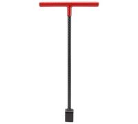 Ejoyous Water Stopcock Key, Water Mains Key Water Meter Key Water Stop Key with T Handle Multipurpose Curb Valve Key, for Open and Close Water Stop Valve Water Meter Sewage Valve (Red)