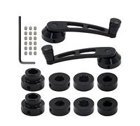 Ejoyous Window Crank Handle, Durable Aluminum Alloy, Easy to Install, Compatible with Most Vehicles, Black Replacement Handles