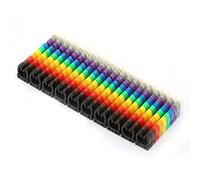 Ejoyous Wire Marker, Colorful Clamp/Holder-on Number for Electrical Wire Identification, Durable Plastic, Easy to Use for Cable Management in Various Applications (100PCS KCM-4MM 4 Square Meters)