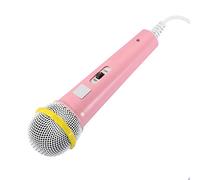 Ejoyous Wired Microphone Kids Karaoke Microphone 3.5mm Jack Portable Handheld with Excellent Sound Quality for Children Adults Family Party Singing (Pink)