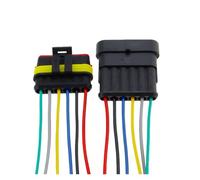 EJPPDHCO 1set AMP 1P 2P 3P 4P 5P 6P Way Waterproof Electrical Auto Connector Male Female Plug with Wire Cable harness for Car Motorcycle(6PIN)