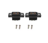 EJPPDHCO 2Pcs XT60E XT60 Female Socket Connectors Gold/Nickel-Plated Power RC Drone Toy Battery DIY Soldering Panel Mount With Screws(Black)