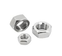 EJPPDHCO DIN934 Fine Thread Hex Nut M4-M24 Fine Pitch Flat Hexagon Lock Nut 304 Stainless Steel Nut Pitch 0.5/0.75/1.0/1.25/1.5/2.0mm(M4x0.5mm 30pcs)