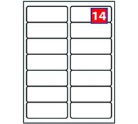 EJRange 14 Labels per A4 Sheet, 200 Sheets, 2800 Labels Total Self Adhesive Address Mailing Printer Labels-Compatible with Inkjet and Laser Printers-Printable Sticky Sheet Labels