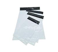 EJRange White Mixed Mailing Bags - Strong Postage Bags ECO Friendly Plastic Packaging Postal Envelope Mailers Jiffy Bags Pack of 100(25 Each:6.5 x 9, 9 x 12, 10 x 14, 12 x16)