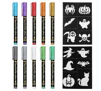 EJUFNS 10 Tattoo Pens, 2 Tattoo Painting Templates, Simple Temporary Tattoo Pens, Hand Graffiti Markers, Children'S Inkjet Tattoo Stickers.