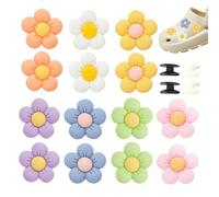EJUFNS 14 Pieces Of Sunflower Shoe Decorations, Hole Shoe Decorations, Cute Colored Shoe Flowers, Shoe Accessories, Diy Accessories.