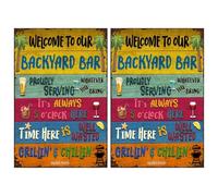 EJUFNS 2 Pieces Of Bar Signs, Creative Graffiti Signs, Decorative Signs, Suitable For Bars, Clubs, And Restaurants.