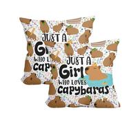 EJUFNS 2 Pieces Of Capybara Pillowcases, With Cute Animal Patterns And Cute Pillow Protective Covers, Suitable For Decorating Home Sofas And Beds.