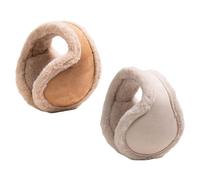 EJUFNS 2 Pieces Of Foldable Warm Earmuffs, Windproof Plush Earmuffs, Soft Artificial Fur, Outdoor Ski Headwear.