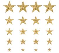 EJUFNS 20 Pieces Of Golden Five-Pointed Star Hot Diamond Stickers, Diy Clothing Sequin Accessories, Clothing Backpack Repair Patches, Hats And Jackets Exquisite Decorative Accessories.