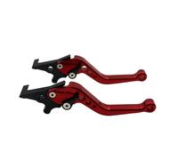 EJUOYO Brake Handle Lever Fit for MIO/EGO Motorbike Accessories Modification Alloy CNC Universal Motorcycle Clutch Brake Handle Drum Lever Motorbike Brake Levers(MS-N02-FG-red)