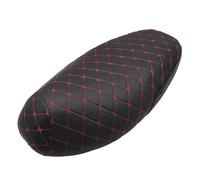 EJUOYO Breathable Seat Pad Motorcycle Seat Cushion Cover Accessories Protector Protection Anti-Skid PU Leather For Scooter Motorbike Seat Covers(Red XL)