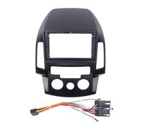 EJUOYO Car Radio Frame Car GPS Navigation Stereo Fit For HYUNDAI I30 AT/MT Radio Fascia Panel Frame Fit 2 Din 9 Inch In Dash Car Radio Frame Kit(Frame and cables MT)