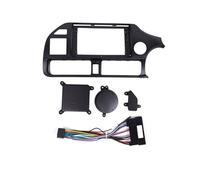 EJUOYO Car Radio Frame Car GPS Navigation Stereo Fit For KIA RIO 2011-2014 Radio Fascias Panel Frame Fit 2Din 9 Inch In Dash Car Radio Frame Kit(Frame and cables)