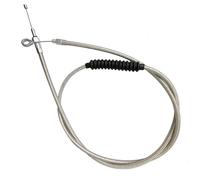 EJUOYO Motorcycle Clutch Cable Fit For Harley Sportster Fit For Electra Tour Glide Fit ForRoad King Motorcycle Braided Stainless Steel Clutch Cable Clutch Drive Control Cable(130cm)