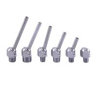 EJvkrbtx 10-Piece 304 Stainless Steel Machine Tool Cooling Nozzle External Thread, Multiple Sizes