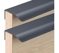 EJvkrbtx 2 Pcs Cabinet Handles Recessed Pull Handle Aluminum Alloy Multicolor Multiple Sizes(Dark Blue,Length 150mm)