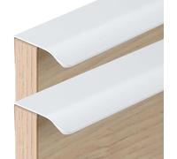 EJvkrbtx 2 Pcs Cabinet Handles Recessed Pull Handle Aluminum Alloy Multicolor Multiple Sizes(White,Length 800mm)