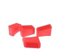 EJvkrbtx Red Rubber Non-Skid Ladder Feet Covers 4 Pcs Step Ladder Insulating Sleeve