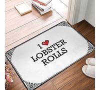 EJXN Bathmat Ultra Thin Bath | I Love Lobster Rolls - Entry Way Indoor & Quick Dry Bath/Cutecore - Cool Dorm Room Stuff For Guys, Long Kitchen(50X80CM)