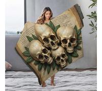 EJXN Bed Blankets Ancestral Wisdom: A Timeless Manuscript Unveiling Ancient Secrets Flannel Blanket Plush Blanket Throw Blanket For Couch(127x100cm)