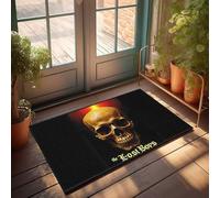 EJXN Beer Decorations For Man Cave Spooky Skull Glows In 'The Lost Boys' Poster Doormat Fall Outdoor Decorations Bathroom Runner Rug(65X90CM)