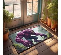 EJXN Doormats For Outdoor Entrance Funny El Dead Rise: The Purple Monster'S Urban Assault Doormat Outdoor Fall Decor Sports Bar Decor(65X90CM)