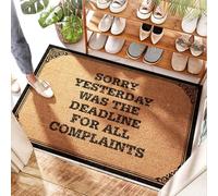 EJXN Entry Mat Slide Mvp Baseball | Sorry.yesterday Was The Deadline For All Complaints - Summer Welcome Outdoor & Machine Washable Kitchen/Door Cute - Funny Welcome Mats For Front(40X60CM)