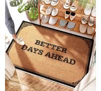 EJXN Entryway Mat Cushioned | Better Days Ahead - Doorlayering/Entryway Indoor - Rug Inside Front Door Entrance, Outdoor Patio Waterproof & Cabin(40X60CM)