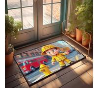 EJXN Fall Outside Door Mats Little Firefighter Ready To Save The Day! Doormat Doormat Fall Bedroom Decor For Men(40X60CM)