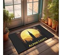 EJXN Funny Room Decor Alpine Lights: A Serene Sunset Through Nature'S Frame Doormat Outdoor Mats For Front Door Stuff For Your Room(40X60CM)