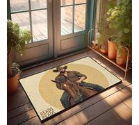 EJXN Funny Room Decor Riding Into The Sunset: A Western Adventure Doormat Outdoor Mats For Front Door Stuff For Your Room(40X60CM)